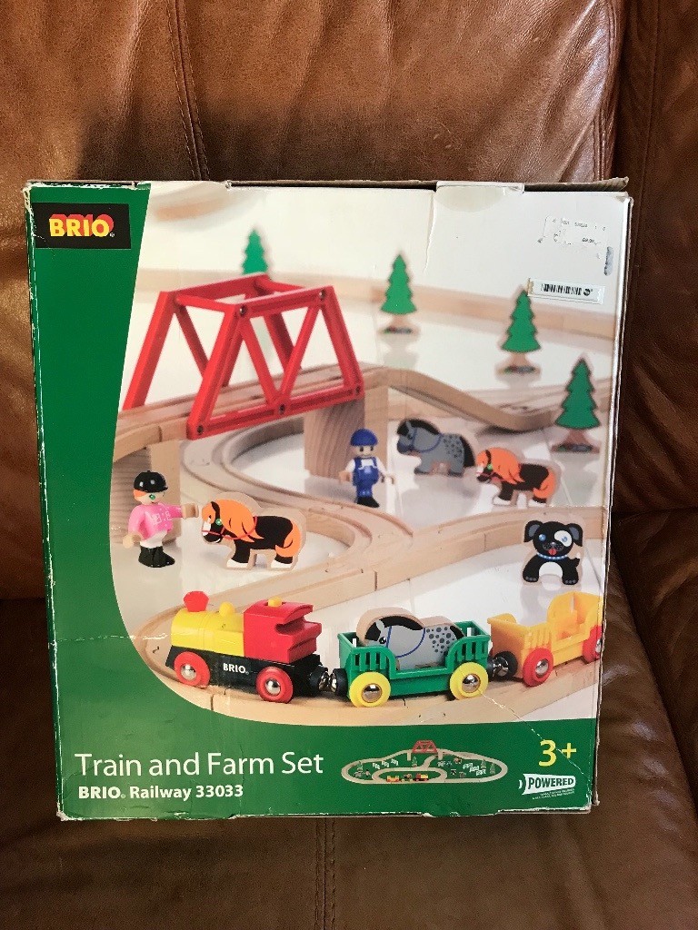brio train farm set